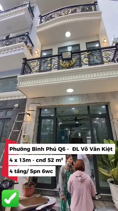 Nhà riêng Q.6 Bình Phú 52m² 7,5 tỷ - Sẵn sàng ở ngay