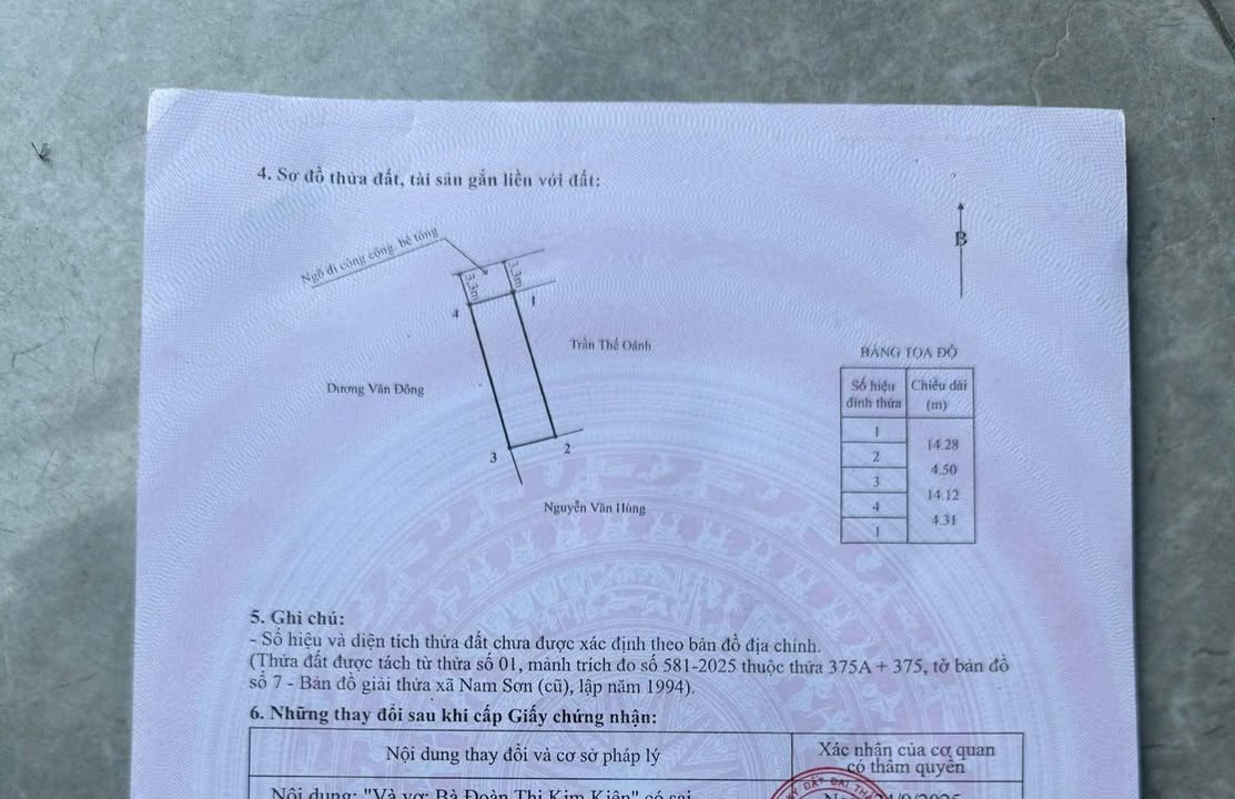 Đất nền Nam Sơn Kiến An 63m² 1,6 tỷ - Sổ đỏ chính chủ