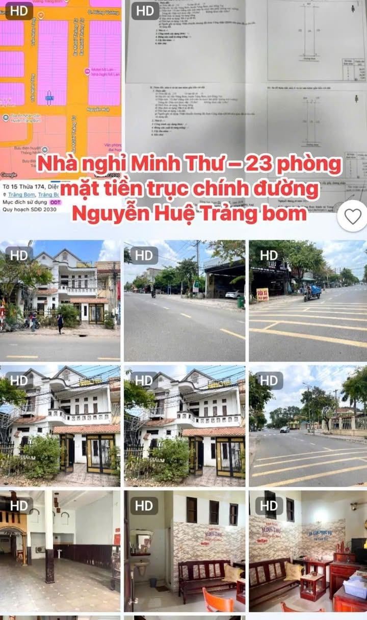 Nhà nghỉ Minh Thư Nguyễn Huệ 270m² 11.5 tỷ - KD mặt tiền