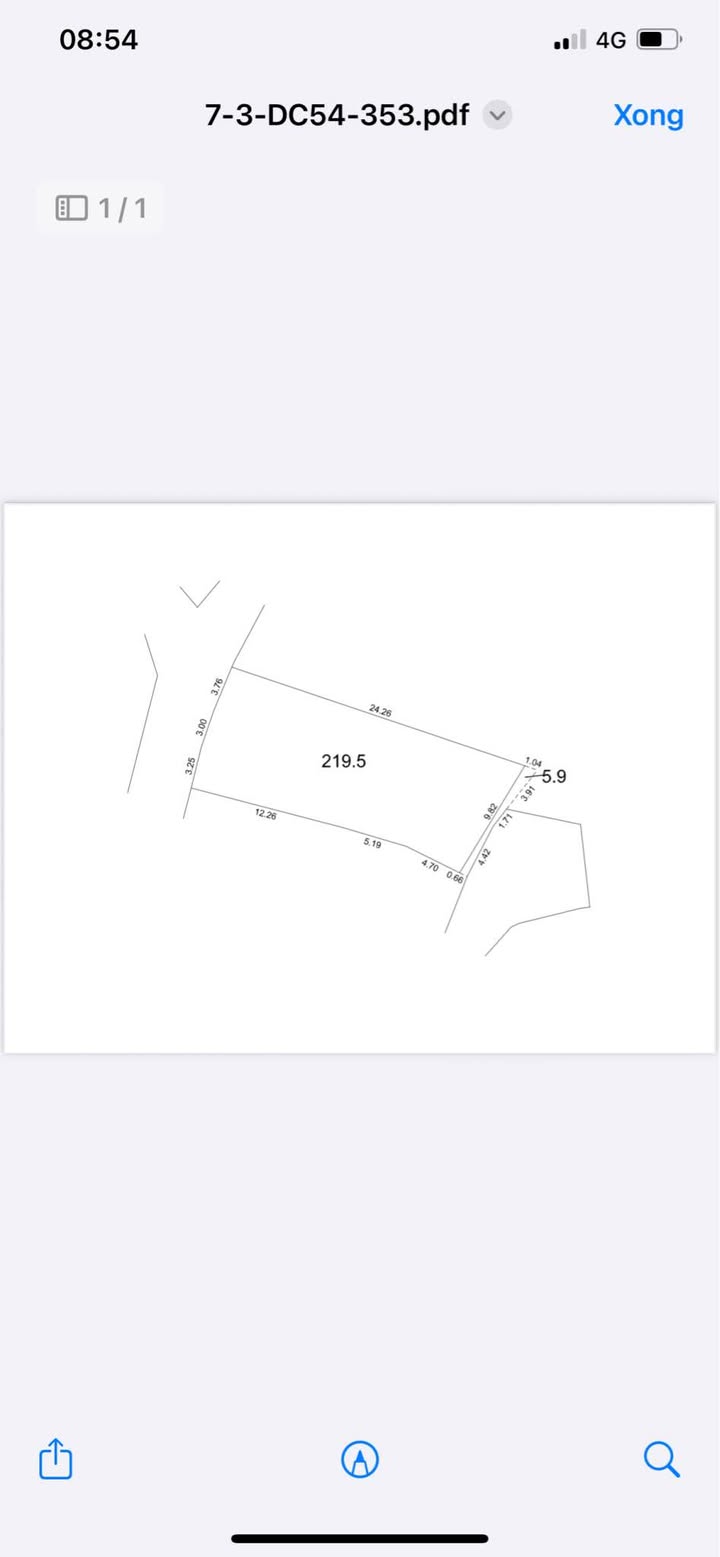 Đất thổ cư Vân Trục Lập Thạch 219m² 800 triệu - Sổ đỏ chính chủ