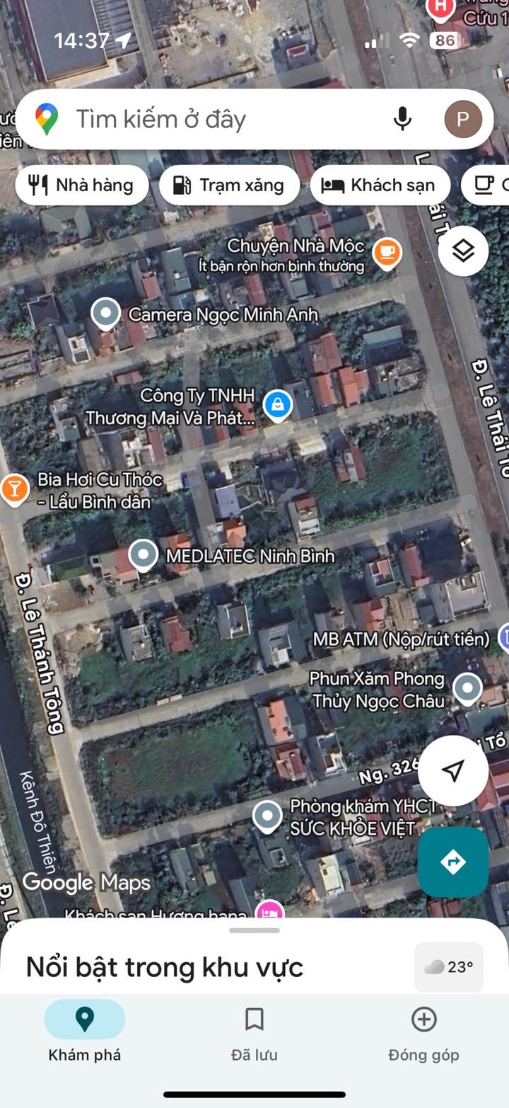 Đất Ngõ 310 Lê Thái Tổ Hoa Lư 128m² giá thỏa thuận - Đường to ô tô