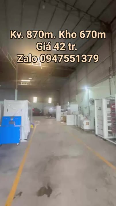 Kho Bùi Công Trừng Nhị Bình 670m² 42 triệu - Hoạt động ngay