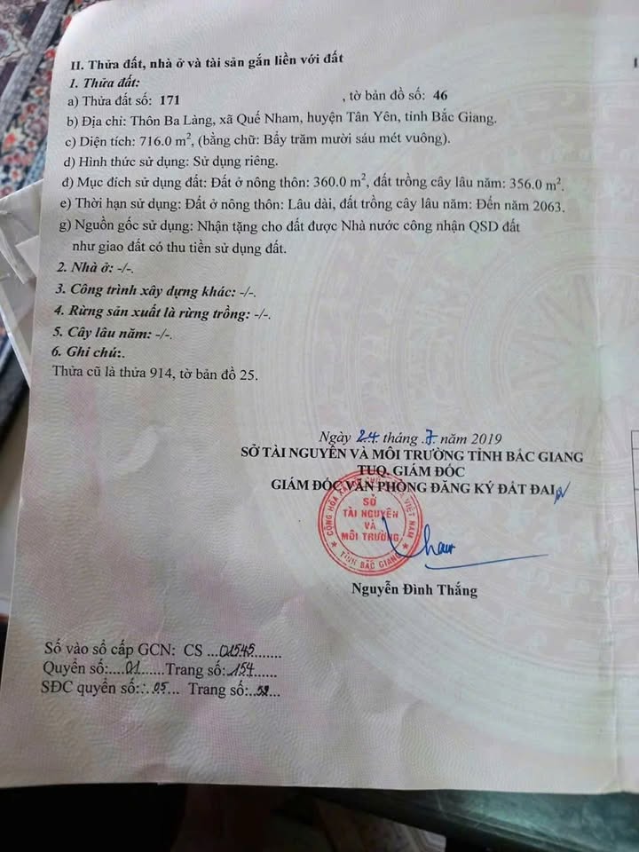 Đất Ba Làng Đa Mai 700m² - Sổ đỏ chính chủ