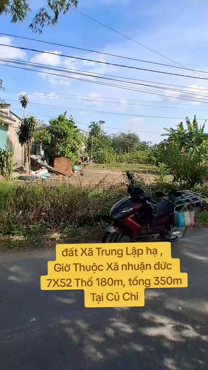 Đất Củ Chi TL2 350m² thổ cư 180m² - Sổ đỏ chính chủ