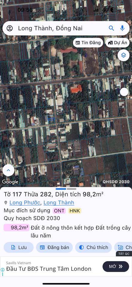 Đất nền Long Phước Long Thành 98m² - Sổ hồng chính chủ