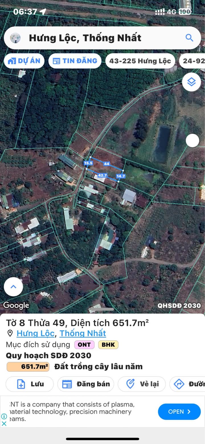 Đất nền Hưng Long 650m² 1.4 tỷ - Sổ đỏ chính chủ