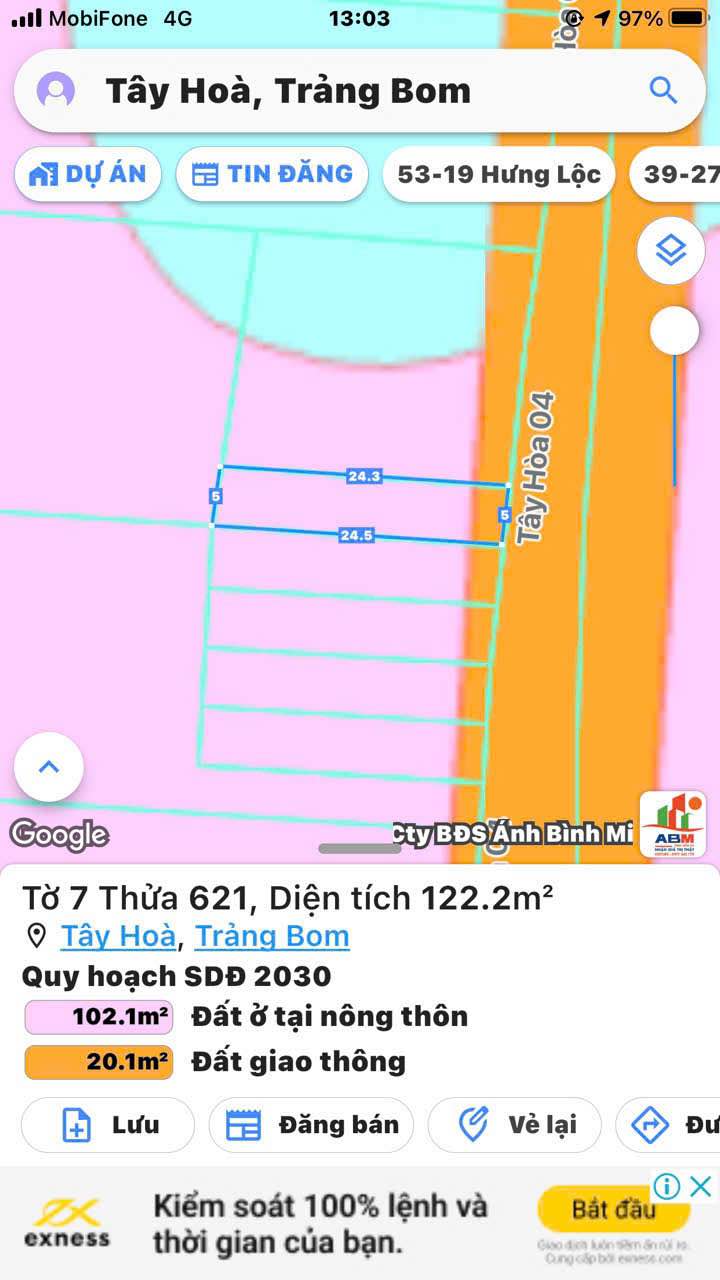 Đất nền Tây Hòa Thuận An 120m² 800-899 triệu - Sổ đỏ chính chủ