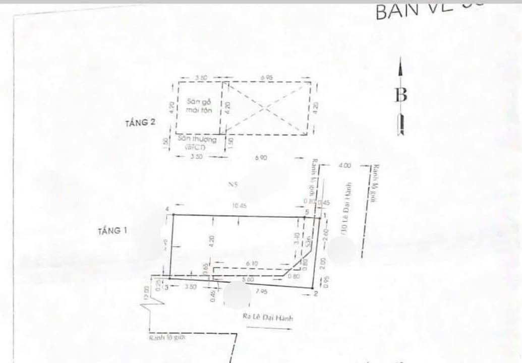 Nhà riêng Lê Đại Hành P11 Q11 63m² 6.6 tỷ - Ô tô vô nhà