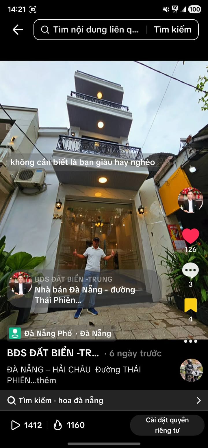 Nhà Thái Phiên Hải Châu 246m² – Vị trí đẹp