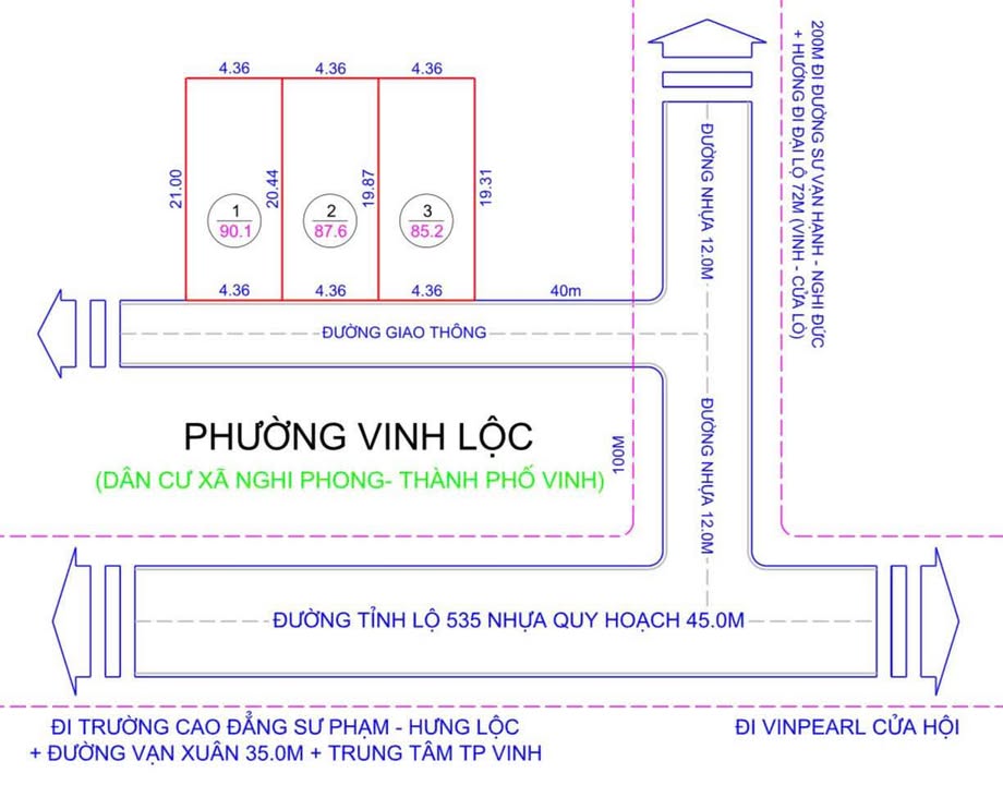 Dat nen Hung Loc Vinh 85m2 thoa thuan - So do chinh chu