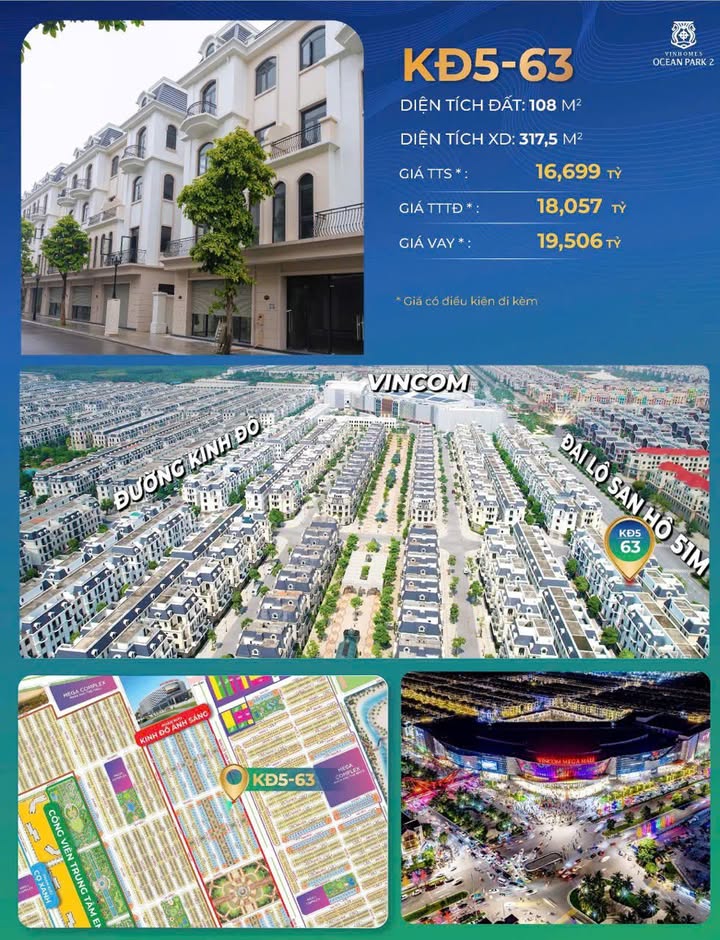 Shophouse Hà Đông 108m² 16.699 tỷ - Mặt tiền kinh doanh