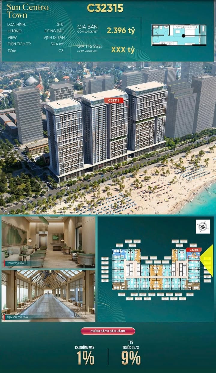 Căn hộ Central Tower Cầu Giấy 31m² 2 tỷ - View đẹp