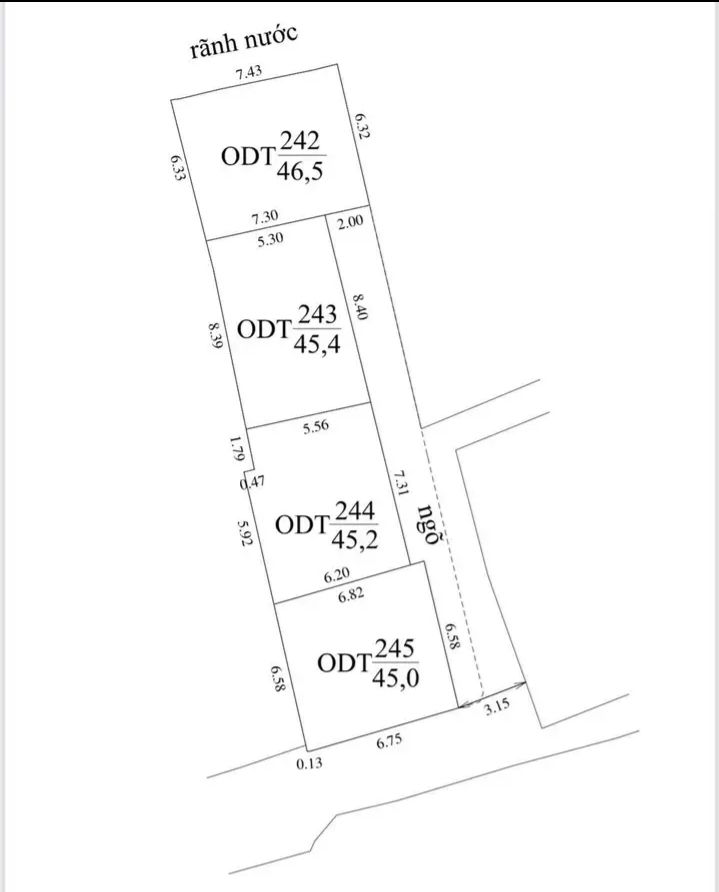 Đất nền KĐT Mỹ Trung 45-46m² 4.35 tỷ - Sổ đỏ chính chủ
