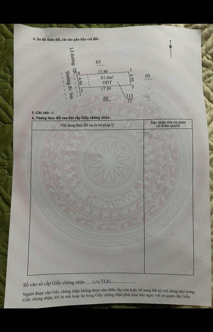 Đất nền Thuận An 61m² giá 1.65 tỷ - Sổ đỏ chính chủ