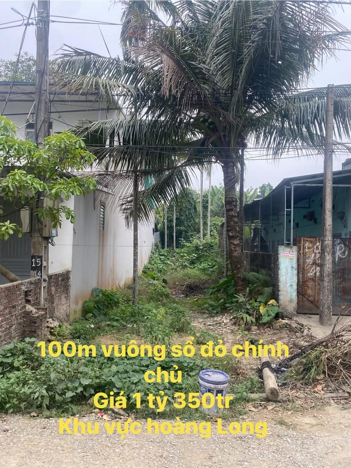 Đất nền KCN Hoàng Long Bắc Từ Liêm 100m² 1.35 tỷ - Sổ đỏ chính chủ