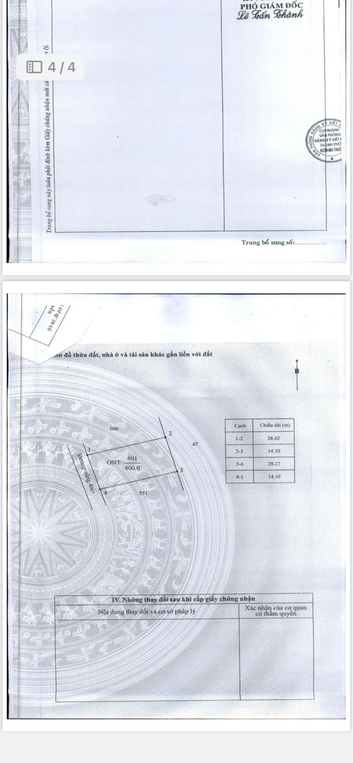 Đất nền Dã Tượng Buôn Ma Thuột 400m² 3.2 tỷ - Sổ đỏ chính chủ
