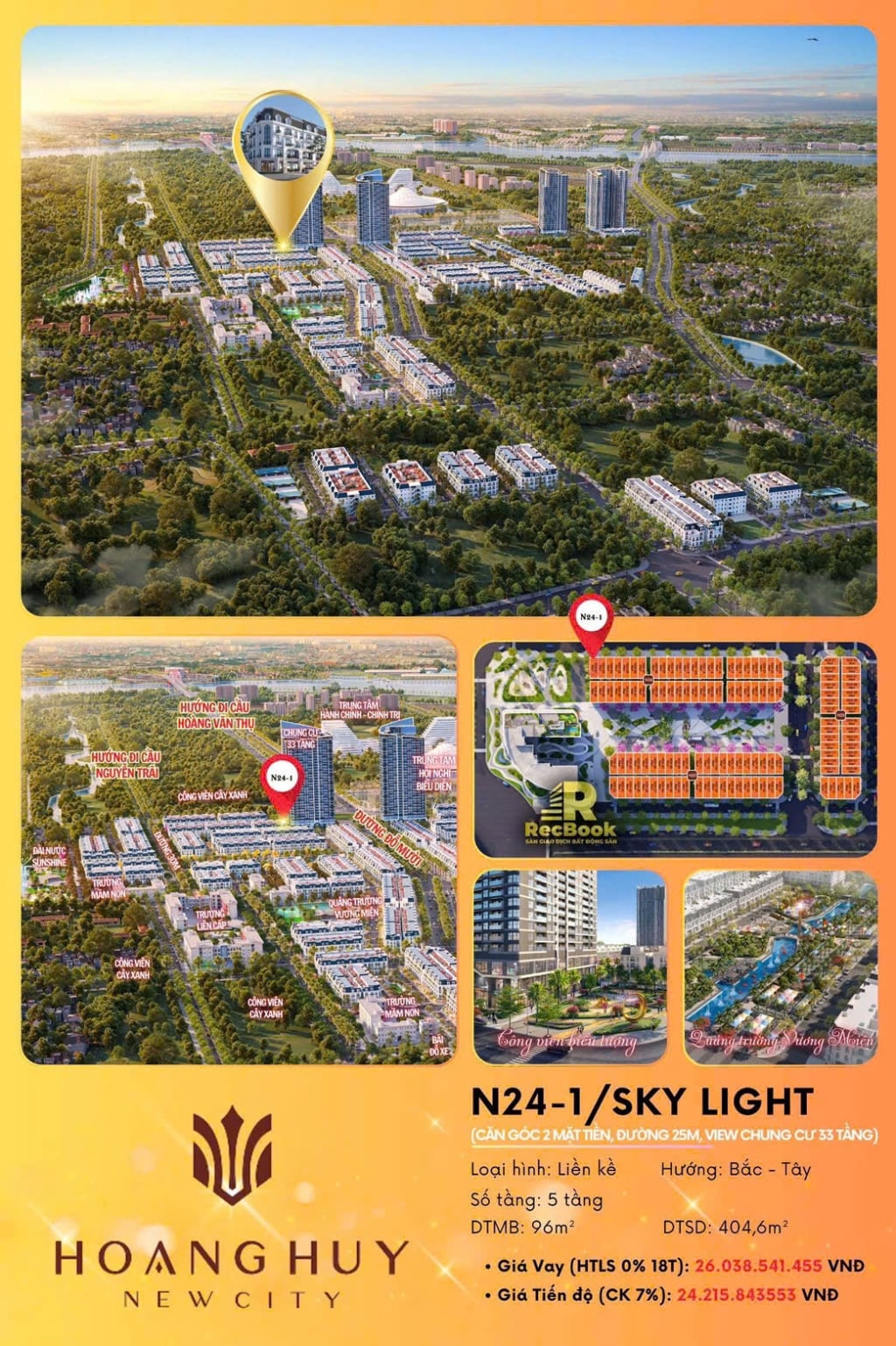 Shophouse Hoàng Huy New City 96m² - Vị trí đắc địa, kinh doanh đỉnh cao!