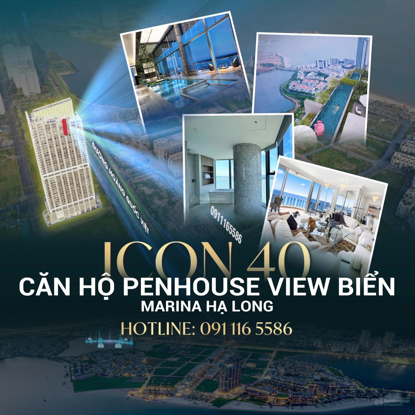 Penthouse ICON40 Hạ Long 250m² - Bể bơi riêng, view đẹp