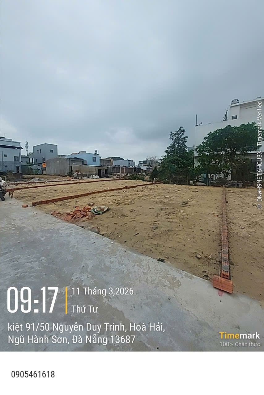 Đất nền Nguyễn Duy Trinh, Hòa Hải, Đà Nẵng 83m² - Sổ đỏ chính chủ!