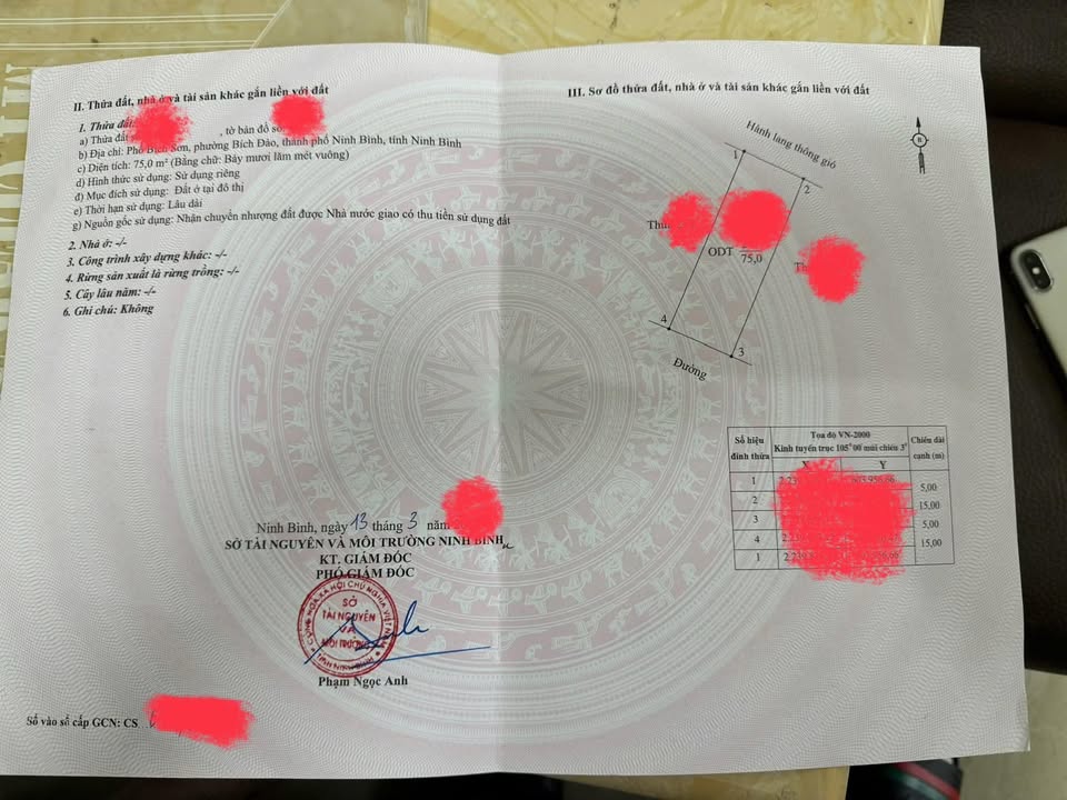 Đất Lập Thạch Vĩnh Phúc 75m² Hướng Nam - Sổ Đỏ Sẵn Sàng