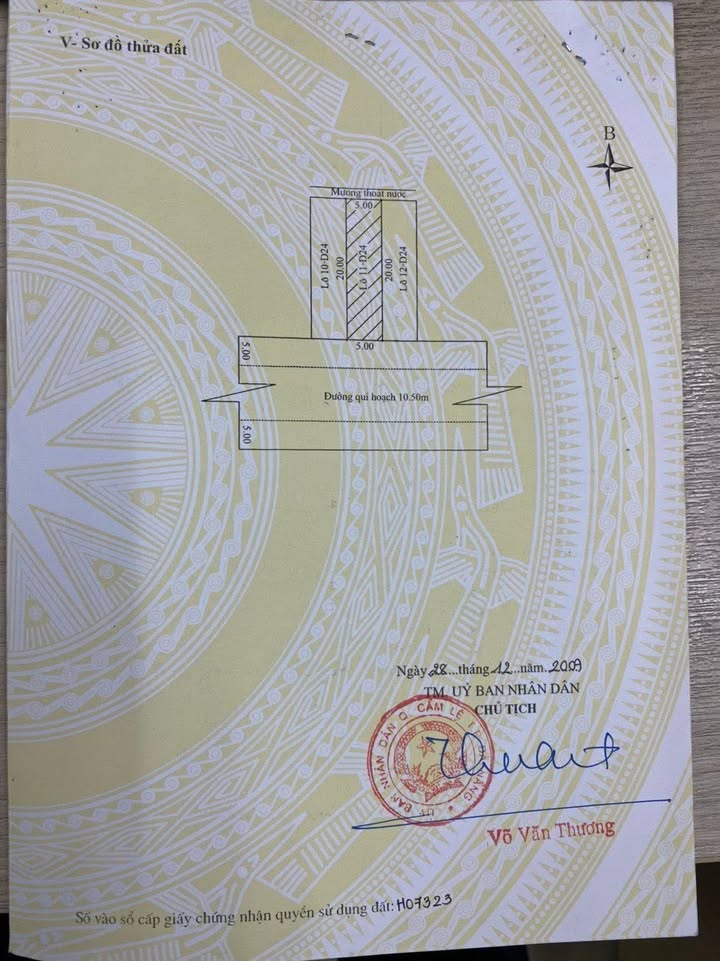 Đất Nền Cẩm Lệ 100m² - Đối Diện Chợ, Đường 10.5m - 8.9 Tỷ