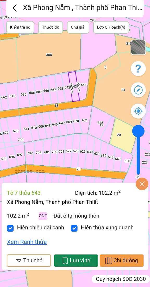 Đất nền Phong Nẫm 102m² giá 800 triệu - Sổ đỏ chính chủ