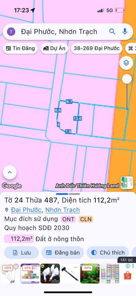 Bán Đất Nền Đại Phước, Đồng Nai - 112m² Sổ Hồng Chính Chủ