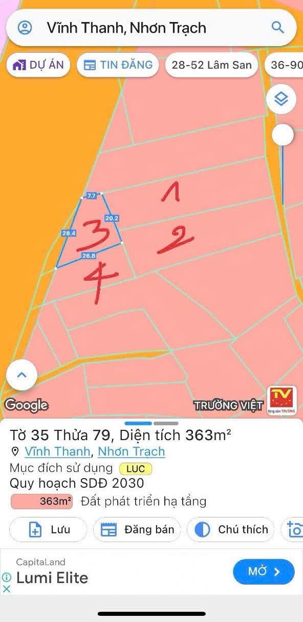 Nhà phố Nguyễn Hữu Cảnh Long Thành 3.000m² - Mặt tiền kinh doanh