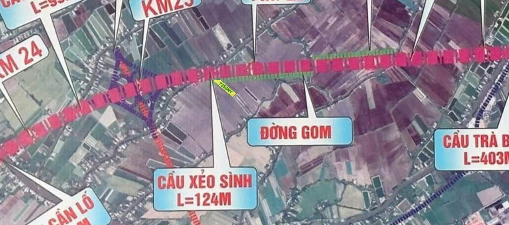 Đất nền Mỹ Phú Cao Lãnh 7353m² - Sổ đỏ chính chủ