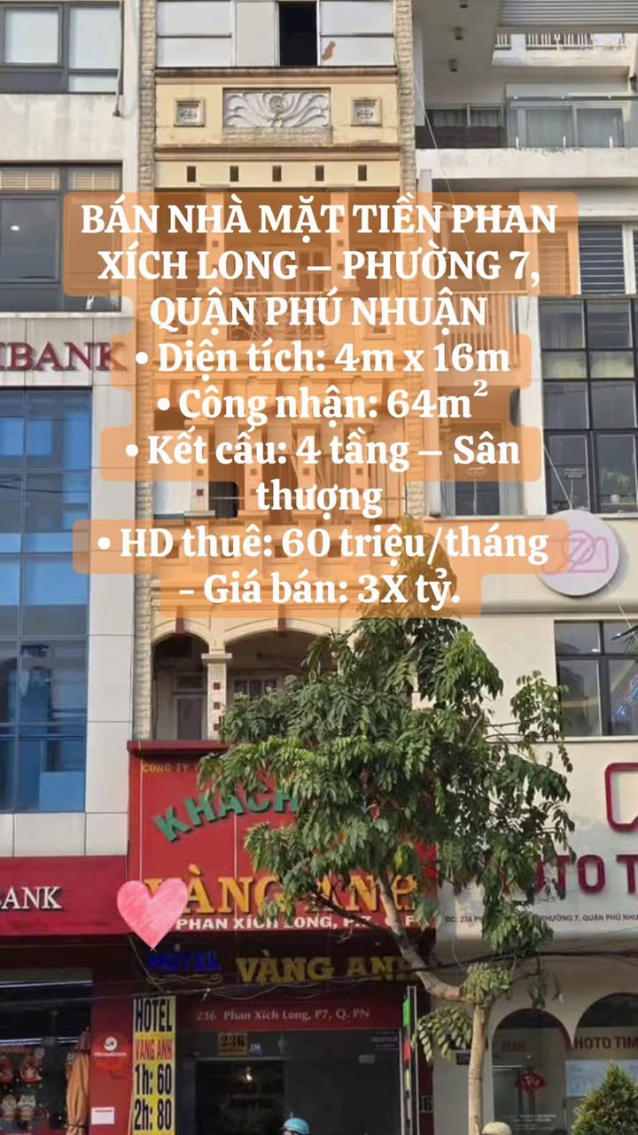 Nha mat tien Phan Xich Long QPN 64m2 30 ty - Mat tien kinh doanh