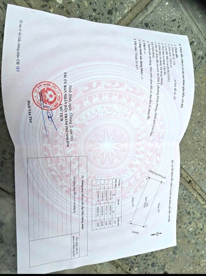 Đất nền Hoa Lư Ninh Phong 120m² 3 tỷ - Sổ đỏ chính chủ