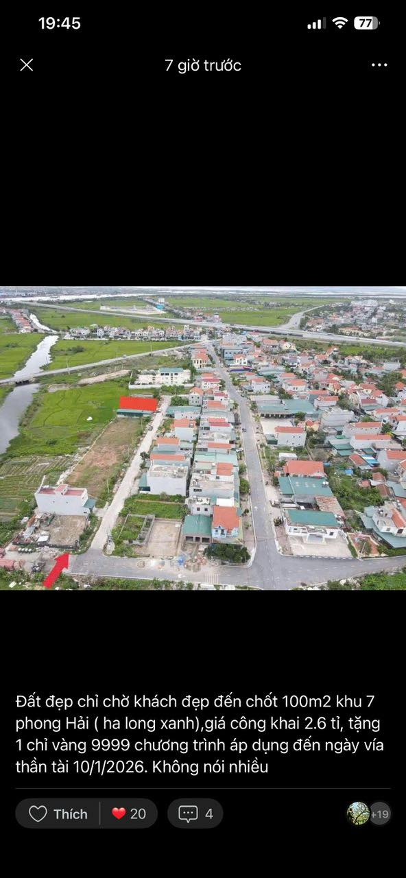 Đất nền Quảng Yên 100m² giá thỏa thuận - Tiềm năng tăng giá