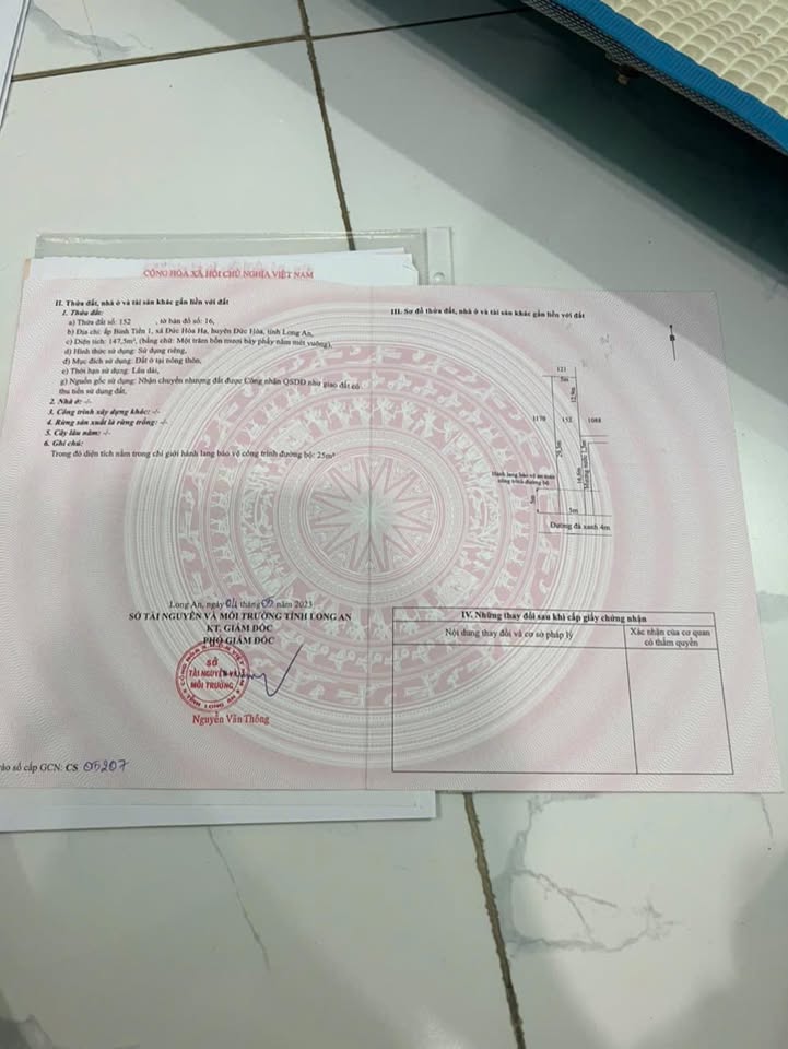 Bán Đất Đức Hòa Hạ, Long An 148m² - Hướng Nam, Nở Hậu, Giá Tốt