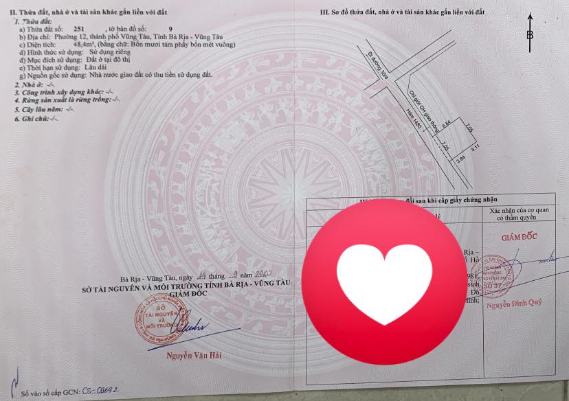 Bán Đất Vũng Tàu 49m² - Sổ Riêng, Trung Tâm P12, Giá 2.3 Tỷ