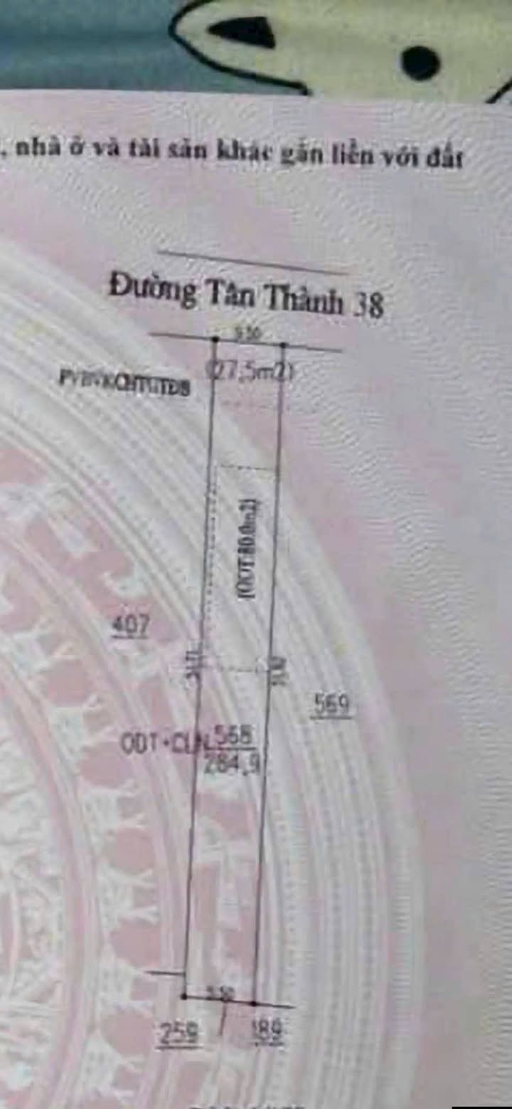 Đất nền Tân Định Bắc Tân Uyên 280m² 1,68 tỷ - Sổ đỏ chính chủ