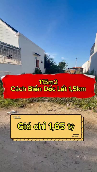 Đất Nền Biển Cam Ranh 113m² - Cách Bãi Tắm Dốc Lết 1.5km
