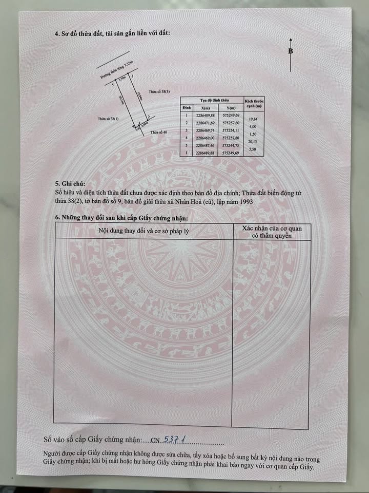 Đất nền Nhân Hòa 109m² nhỉnh 2 tỷ - Sổ đỏ chính chủ