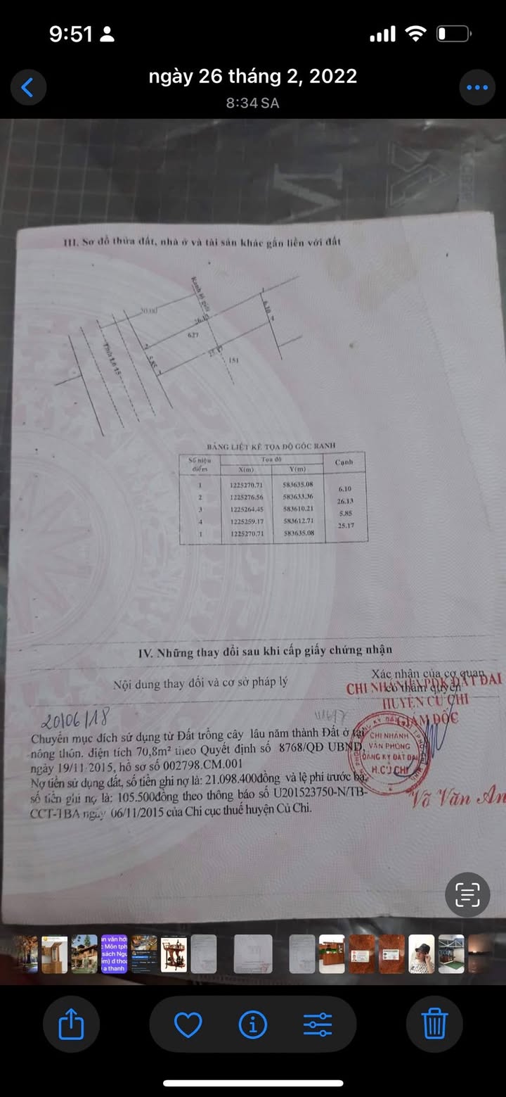 Bán Gấp Đất Mặt Tiền Tỉnh Lộ 15, Củ Chi - 150m² Giá 1.9 Tỷ