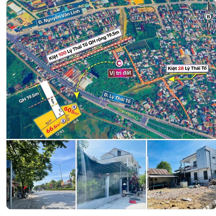 Đất nền Lý Thái Tổ Huế 60m² 995 triệu - Sổ đỏ chính chủ