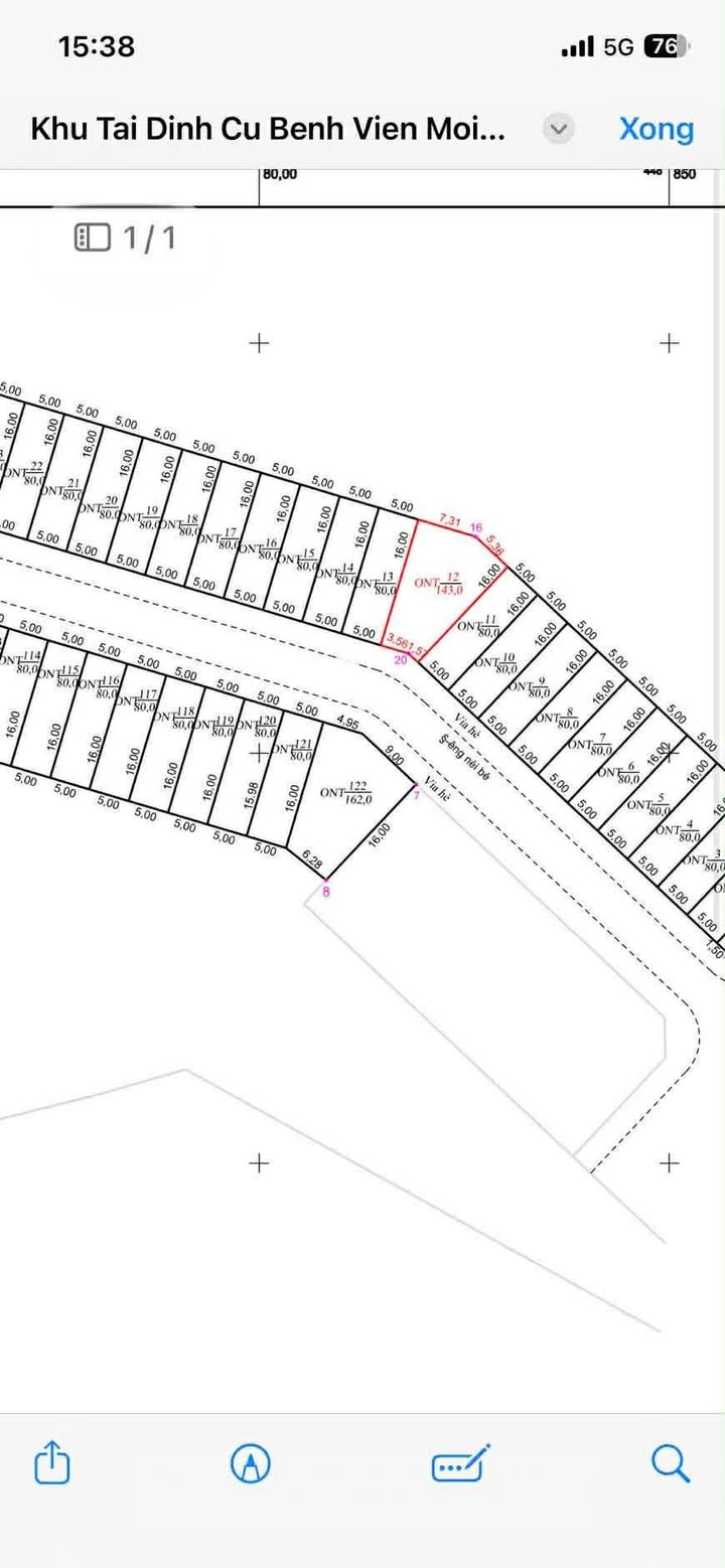 Đất thổ cư Tam Thanh 143m² 1 tỷ - Sổ đỏ chính chủ