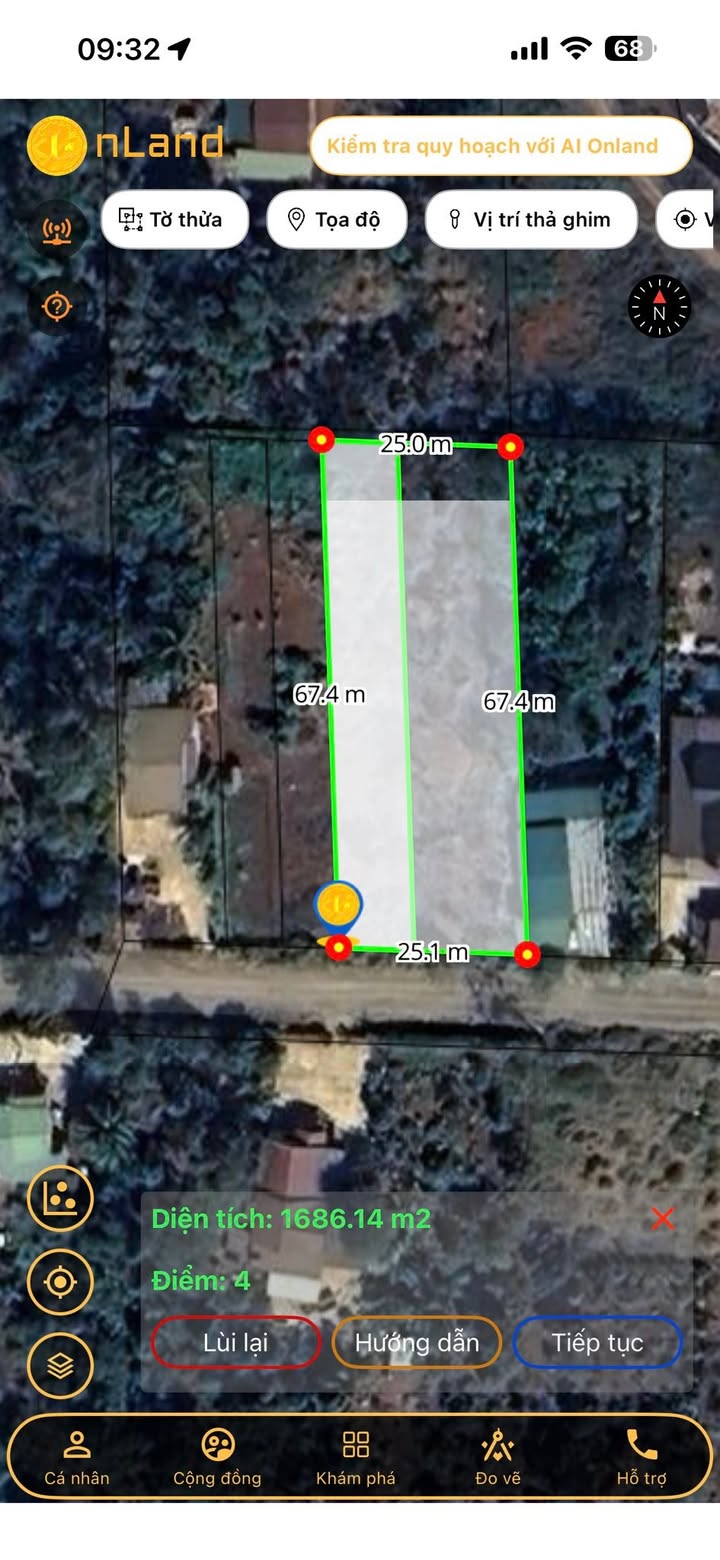 Đất Komleo Tuy Hòa 1.675m² 7.7 tỷ - Sổ đỏ chính chủ