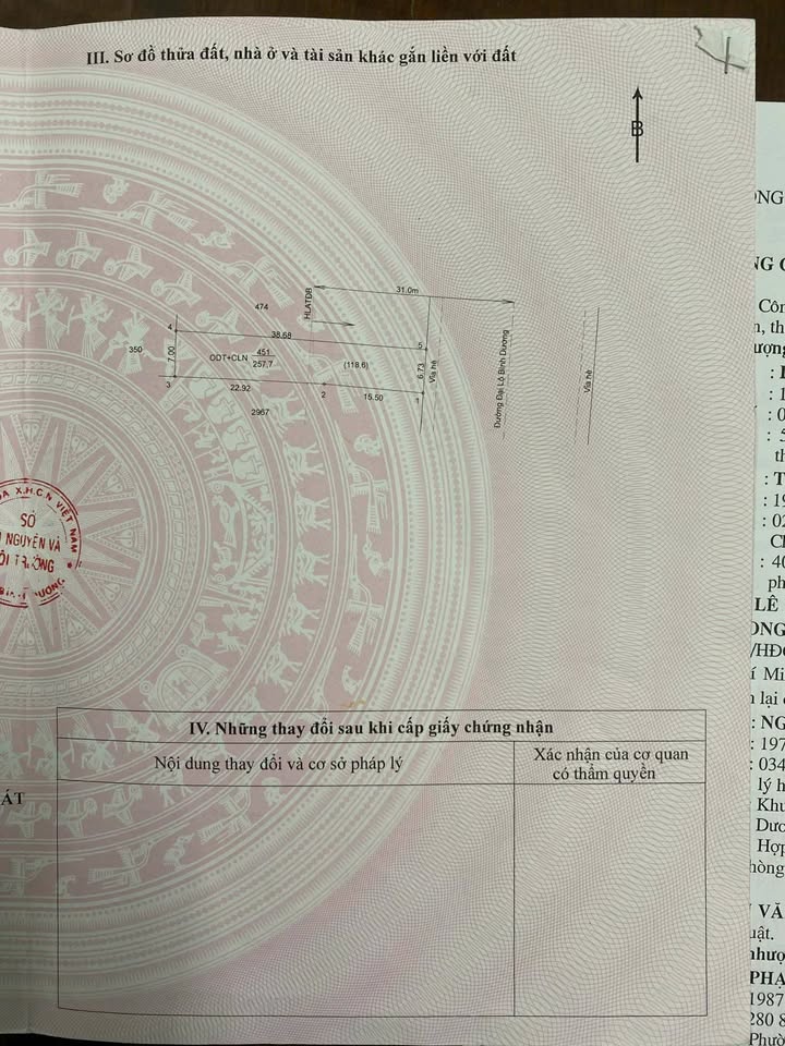 Đất Mặt Tiền QL13 Thủ Dầu Một 266m² - Hướng Đông - Giá Tốt