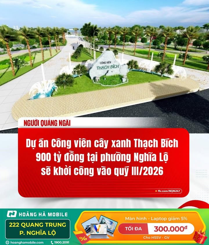 Đất Nền Nam Sông Trà Khúc 120m² - Sổ Hồng Sẵn, Cạnh Công Viên Lớn