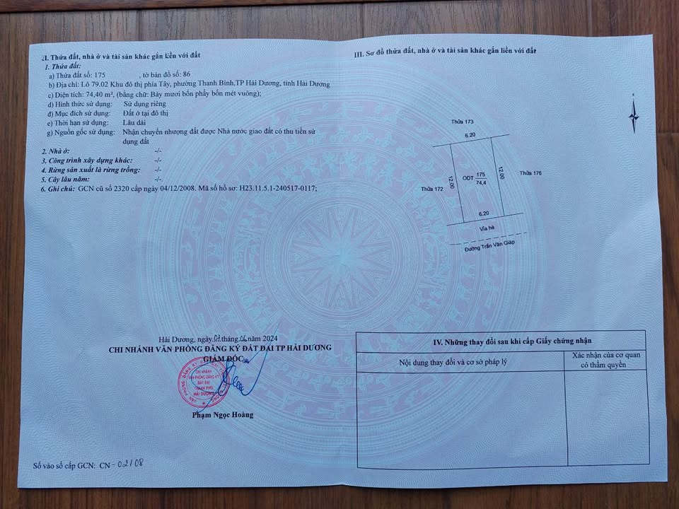 Nhà Mặt Tiền Trần Văn Giáp, TP. Hải Dương - 74m² Kinh Doanh Sầm Uất