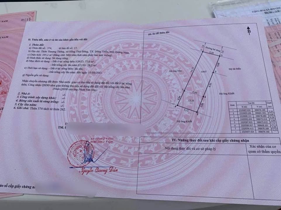 Đất Thượng Thông Hoàng Quế 105m² 0.5tỷ - Sổ đỏ chính chủ