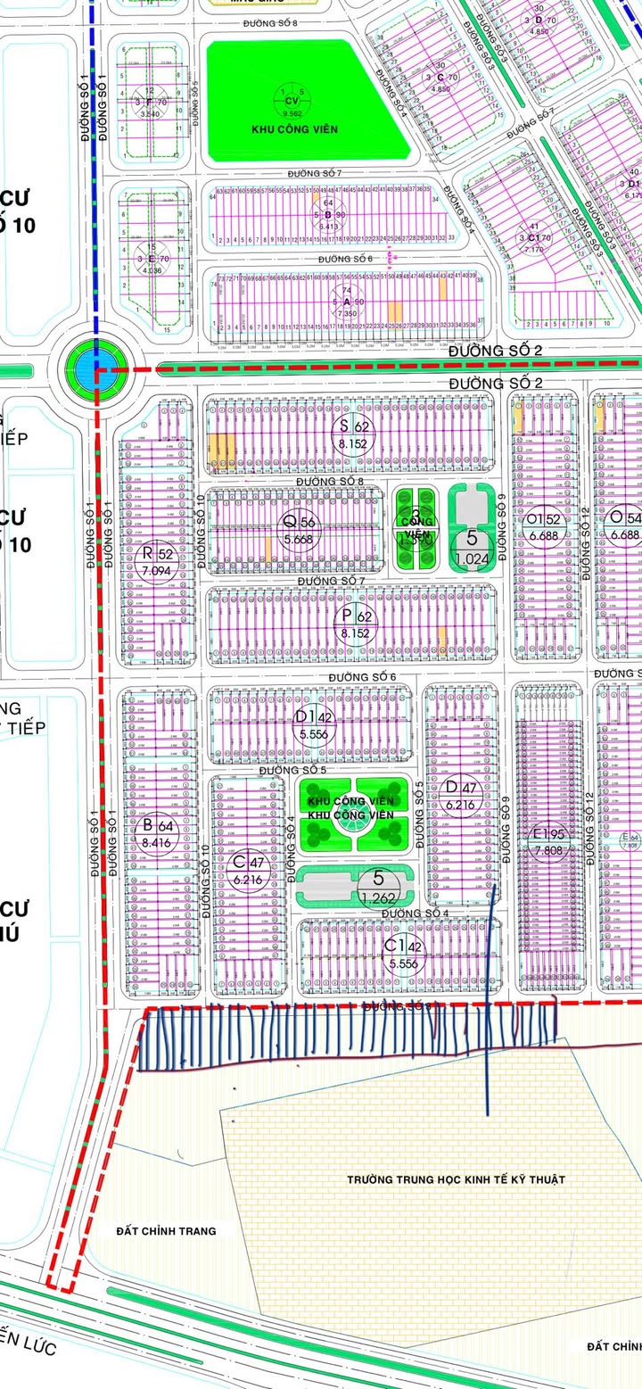 Đất nền KDC 135 Đức Hòa, Long An 144m² - Sổ đỏ chính chủ, giá 2.5 tỷ