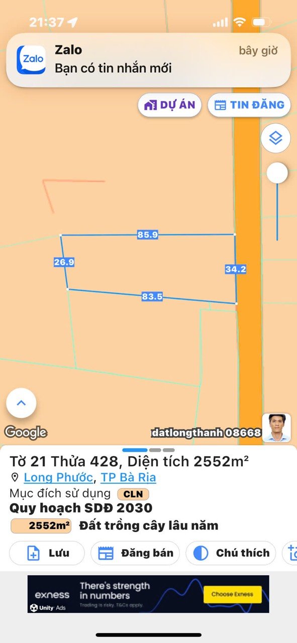 Đất Vườn Long Phước Bà Rịa 2400m² - Sổ Hồng Sẵn Sàng - Giá F0 Đầu Tư