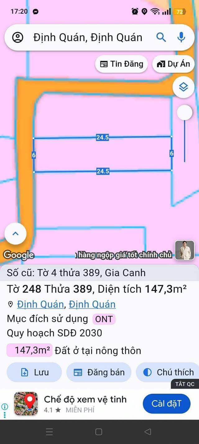 Đất nền Gia Canh Định Quán 150m² 950 triệu - Sổ đỏ chính chủ