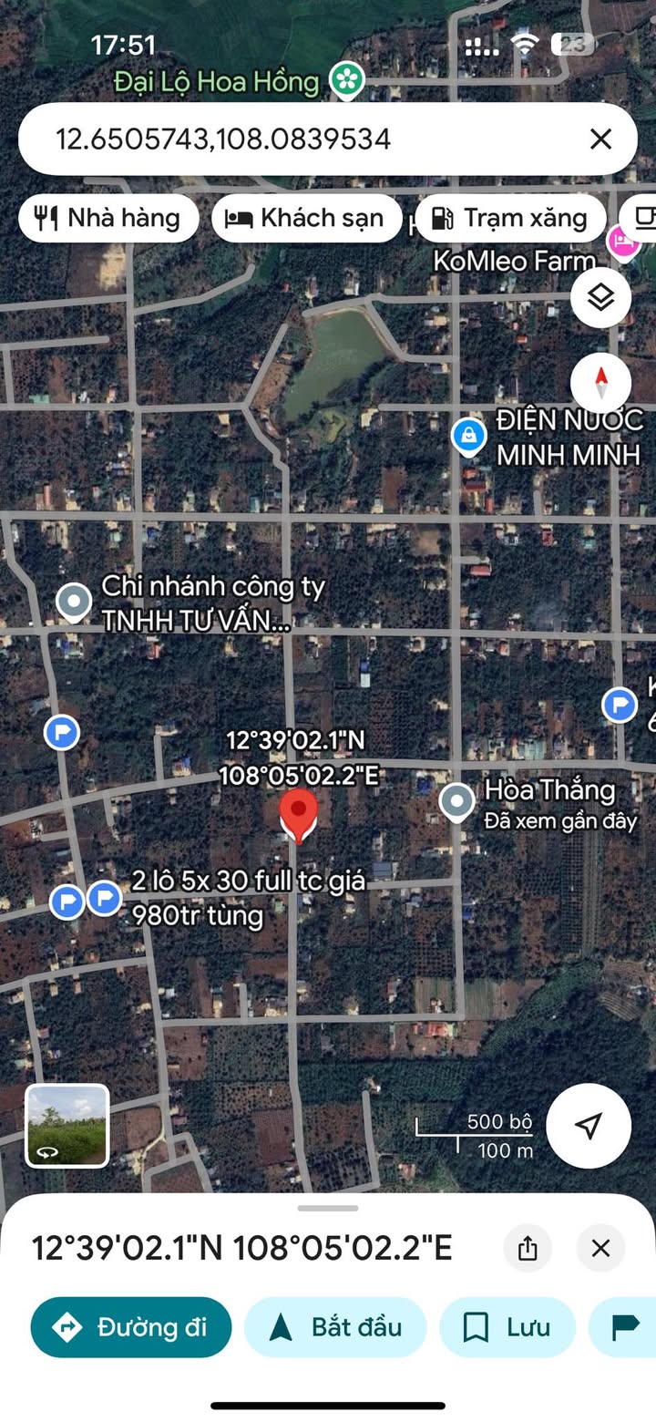 Đất Nền Komleo Tuy Hoà 165m² - Sổ Đỏ Chính Chủ, Giá 990 Triệu