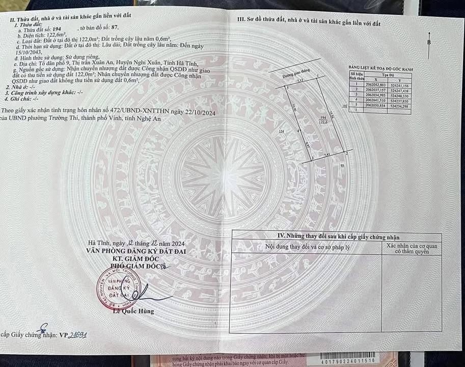 Đất Khối 9 Xuân An 120m² 1.3 tỷ - Sổ đỏ chính chủ